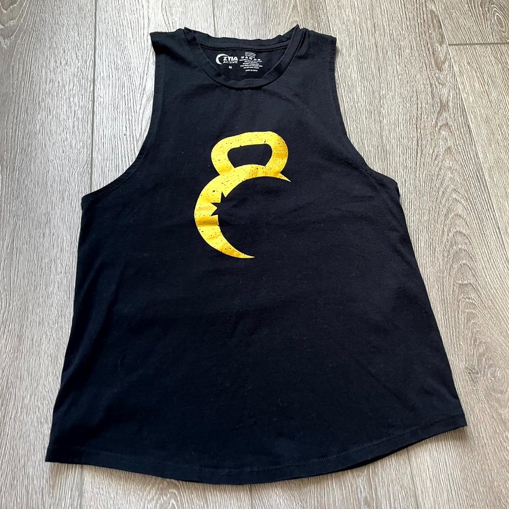 Zyia Active Size medium Tank gold logo‎